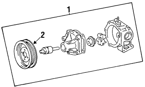 Water Pump for 1995 Toyota Tercel #0