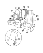 US821C3AA - Interior Trim: Front Seat Cushion, Right for Mopar Image