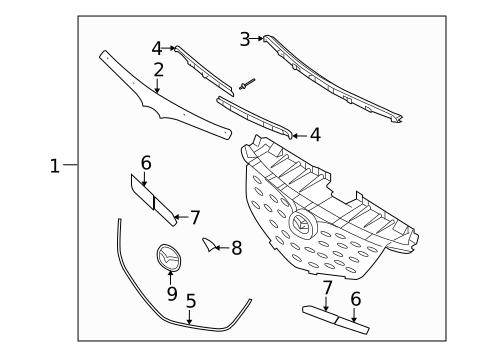 Grille & Components for 2006 Mazda MPV #0