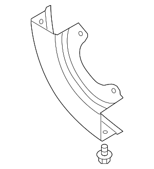 5Q1612163A - Body: Power Brake Booster Brace for Audi Image