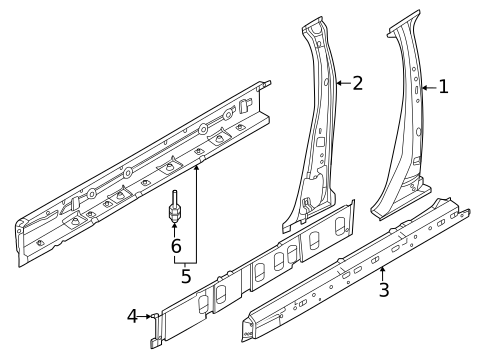 Center Pillar & Rocker for 2023 Nissan ARIYA #0