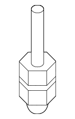 673N85MP0A - Body: Inner Rocker Bolt for Nissan Image