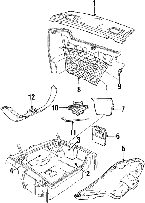 Interior Trim - Rear Body for 2001 Lincoln Town Car #0
