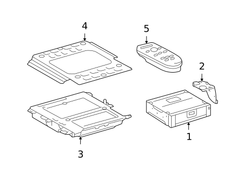 Entertainment System Components for 2009 Lexus LS460 #0