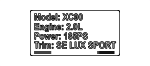 31301807 - Body: Info Label for Volvo: V60, V60 Cross Country Image