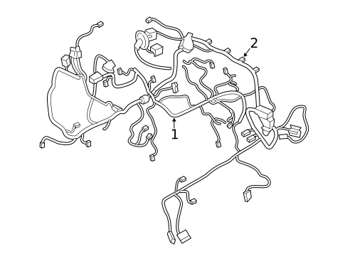 Wiring Harness for 2021 Ford Explorer #1