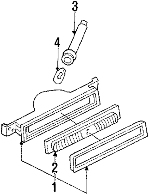 High Mount Lamps for 1992 Ford Probe #0