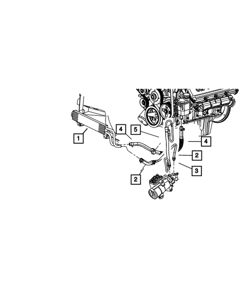 Power Steering Hoses for 2011 Ram 2500 #0