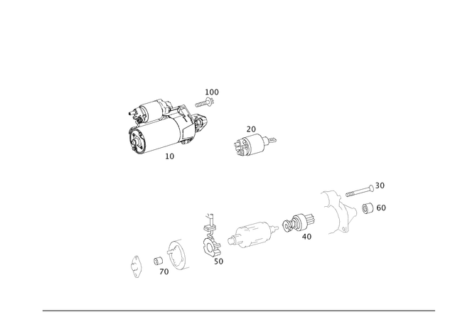 2789060900 - Electrical Equipment and Instruments: Starter for Mercedes-Benz: CL550, CL63 AMG, CLS550, E550, S500, S550, SL550 Image image
