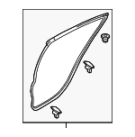 GBFN72760 - : Door Weather-Strip - Passenger Side (RH) for Mazda: 6 Image