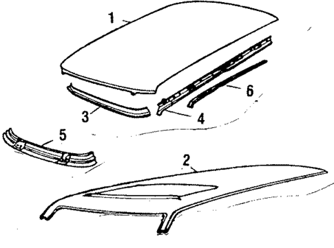 Roof & Back Glass for 1985 Saab 900 #0