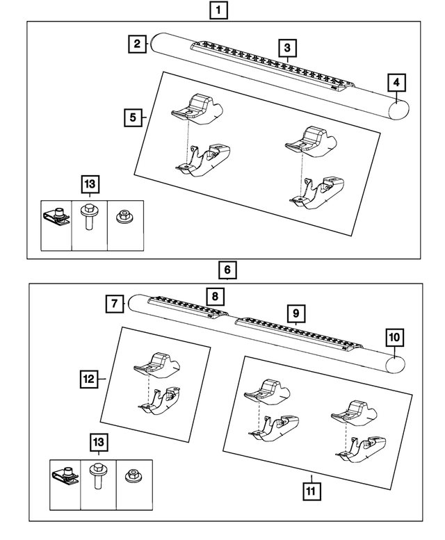 68238630AA - Mopar Accessories - Component Parts: Side Step Step Pad for Mopar Image