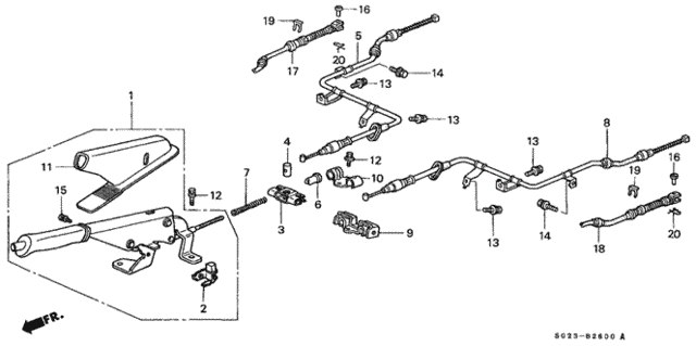 Parking Brake for 1997 Honda Civic #0