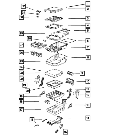 Front Seats - First Row for 2016 Ram 1500 #1