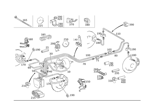 Brake Lines for 1999 Mercedes-Benz C 230 #0