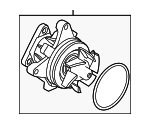 LR081578 - Cooling System: Water Pump Assembly for Land Rover: Discovery Sport, LR2, Range Rover Evoque Image