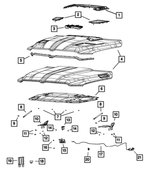 68442730AC - : Hood Bezel, Right for Ram: 1500 Image
