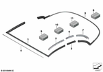 54347947276 - : Seal, Convertible Top, Front for BMW Image