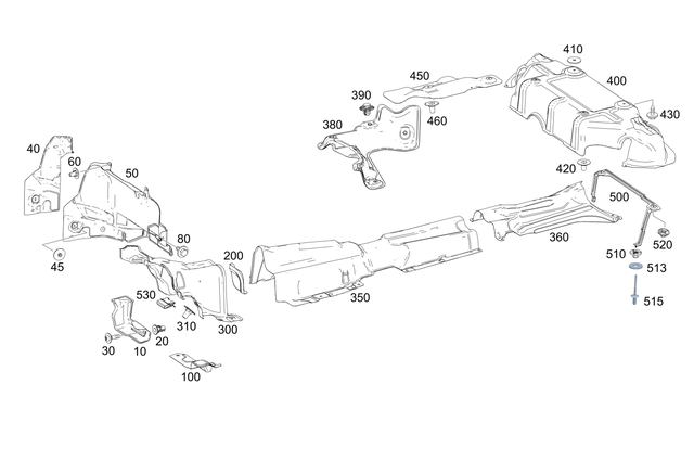 2476827600 - Exhaust System: Shielding for Mercedes-Benz: A220, A35 AMG Image image