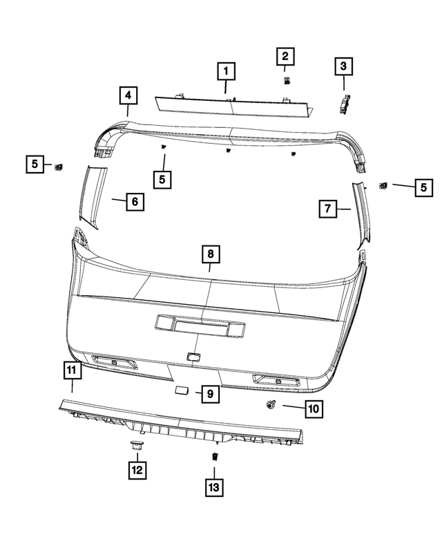 68050990AA - Interior Trim: Clip for Mopar Image