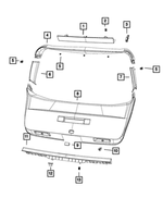 68050990AA - Interior Trim: Clip for Mopar Image