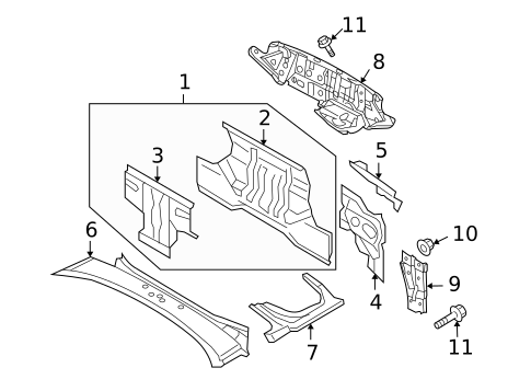 Rear Body for 2011 Mazda MX-5 Miata #0