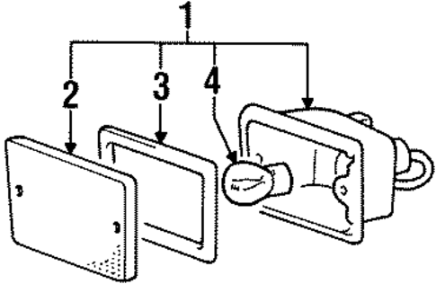Park & Signal Lamps for 1987 Mitsubishi Tredia #0