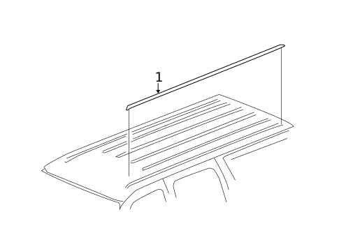 Exterior Trim - Roof for 2006 Chevrolet Suburban 2500 #0