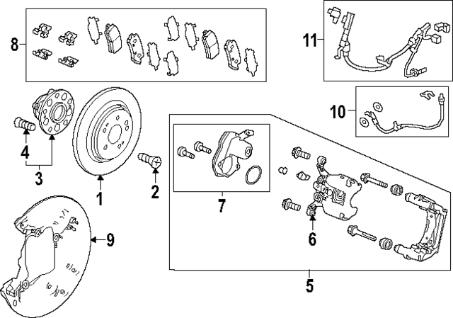 43022T90A01 - : Brake Pads for Honda: Pilot Image