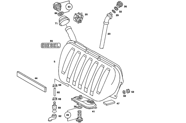 1244760432 - Fuel System: Valve for Mercedes-Benz: 190, 190E, 200, 260E, 280E, 300CE, 300E, 300SL, 300TE, 400E, 400SE, 400SEL, 500E, 500SEC, 500SEL, 500SL, 600SEL, 600SL, S420 Image image