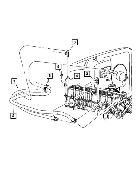 Air Conditioner and Heater Plumbing for 2006 Jeep Wrangler #3