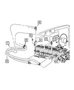 55037293AB - Air Conditioning &amp; Heater: Hose Bracket for Mopar Image