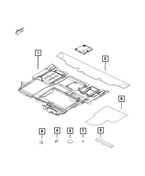 Carpets, Floor Mats, Load Floor, and Silencers for 2018 Ram ProMaster City #3