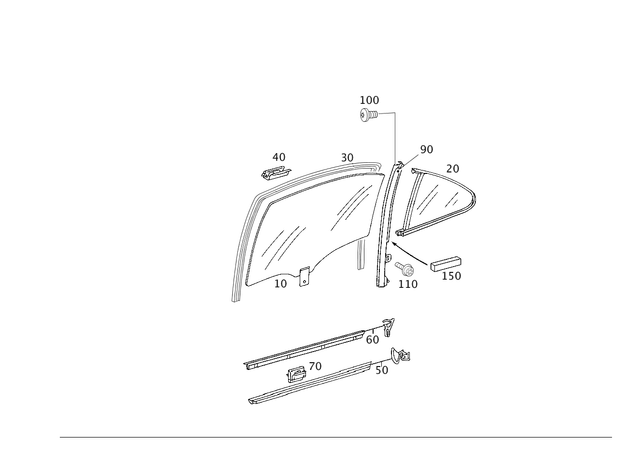 220730041864 - Rear Doors: Crank Window for Mercedes-Benz Image image