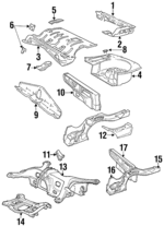 9126075 - Body: Cross-member for Volvo Image