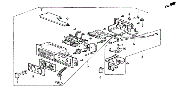 Heater Control for 1990 Acura Legend #0