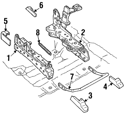Tracks & Components for 1998 Mercury Grand Marquis #0