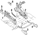 F5AZ5461705AG - Body: Seat Track for Ford: Crown Victoria | Mercury: Grand Marquis Image