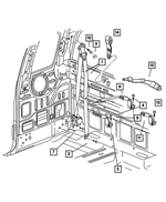 5GD021L5AD - Interior Trim: Rear Seat Belt for Mopar Image