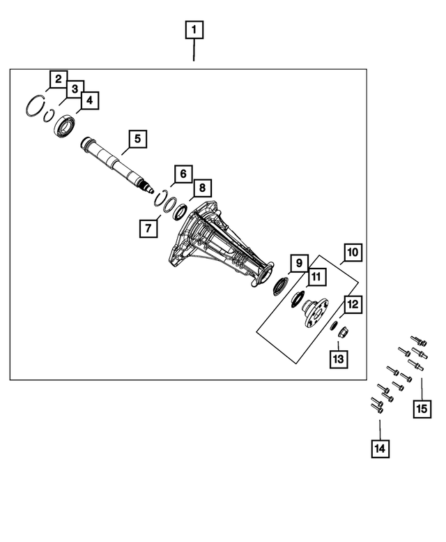 5143735AB - 545RFE; 5-Speed; Automatic Transmission: Driveshaft Yoke Flange for Mopar Image