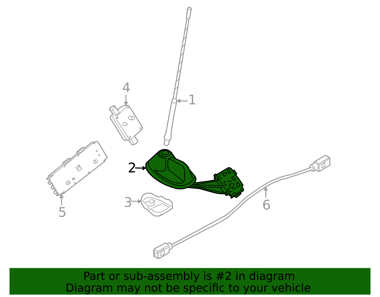 Genuine Mini Radio Antenna Base, OEM 65203442105, Direct Fit Replacement Part