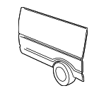 55346371 - Body: Side Panel for Dodge: B150, B250, B2500, B350, B3500 Image