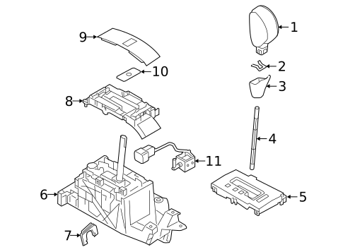 Shifter Trim for 2017 Subaru Legacy #0