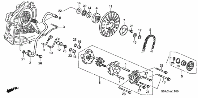 CVT Oil Pump (CVT) for 2005 Honda Civic #0