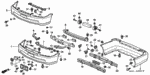 934060807008 - Interior/Bumper: BOLT-WASHER (8X70) for Honda Image