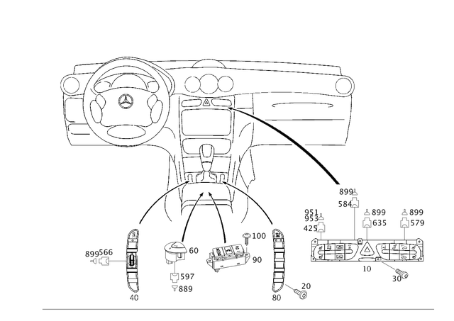 3330 - Electrical System: Hexalobular Screw for Mercedes-Benz Image image