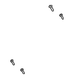 PAF912638 - Body: Hook Screw for Porsche: Cayenne Image