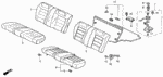 90667SA7003YN - Interior/Bumper: CLIP, MAT (5MM) *B44L* (PALMY BLUE) for Honda Image