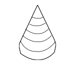 30672320 - Body: Defroster Duct Clip for Volvo: C70 Image