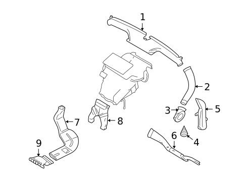 Ducts for 2010 Volvo C70 #0